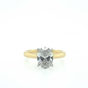The Scarlett Setting - Oval Diamond - Lab Grown