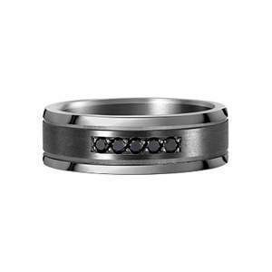 Dora Tantalum & Black Diamond Band Model #770B00