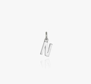 Evolve Sterling Silver Mini Letter 'N' Charm