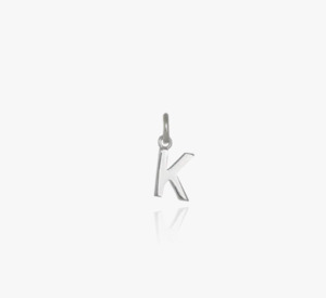 Evolve Sterling Silver Mini Letter 'K' Charm