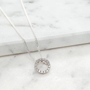 Diamond 9ct White Gold Pendant