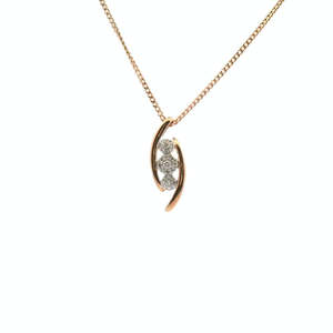 Diamond 10k Rose Gold 0.15ct Pendant