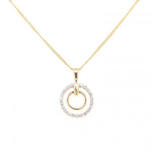 Diamond Pendants: Diamond Pendant 9ct Yellow Gold