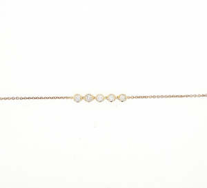 Diamond Bracelets: 9ct Yellow Gold 0.15ct Round Brilliant Diamond Bracelet
