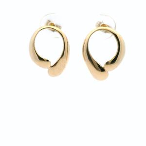 Estate Earrings: Estate 9ct Yellow Gold Open Circle Stud Earrings
