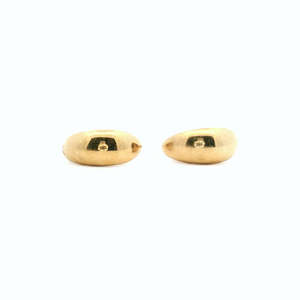 Estate Earrings: Estate 9ct Yellow Gold Curved Stud Earrings