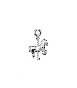 Karen Walker Sterling Silver Mini Carousel Horse Charm