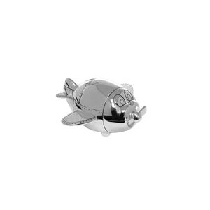 Childrens Gifts: Children's Plane Money Box in Pewter