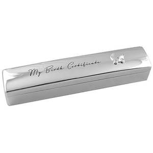 Childrens Gifts: Children's Birth Certificate Box