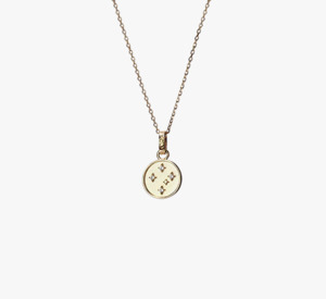 Evolve Gold Plated White Topaz Southern Cross Necklace