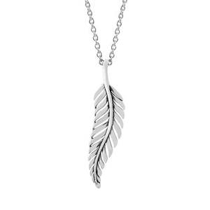 Evolve Sterling Silver Statement Forever Fern Pendant Necklace