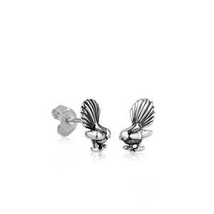 Evolve Earrings: Evolve Sterling Silver Fantail (Special Friend) Stud Earrings