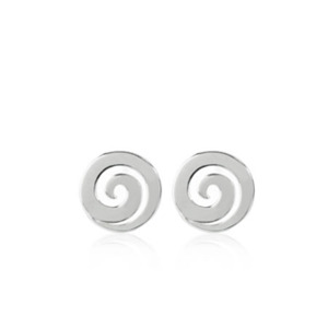 Evolve Earrings: Evolve Sterling Silver Koru (Harmony) Stud Earrings