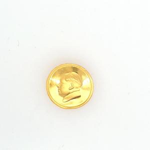 Estate Brooch: Estate 24ct Yellow Gold Man Face Brooch