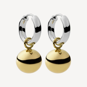 Najo Sterling Silver & 14ct Gold Plated Shayla Earrings