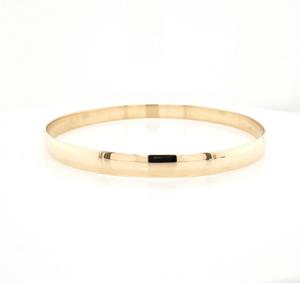 Estate Jewellery 1: Estate 9ct Yellow Gold Plain Bangle