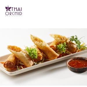 Dinner: Porpia Phak Fried Spring Rolls