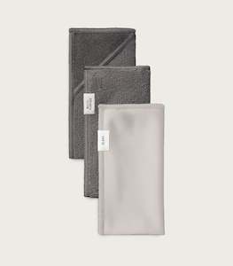 Cleaning Tools: Microfibre Cloths | 2 x Multi-Purpose, 1 x Glass Cloth
