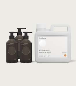 Hand Body: Hand & Body Wash 3L + 3 | Botanical Sweet Orange & Almond