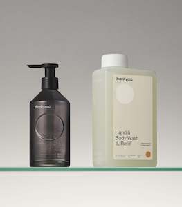 Hand Body: Hand & Body Wash Duo | Botanical Sweet Orange & Almond