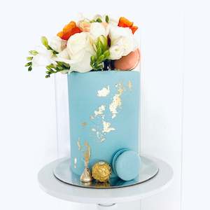 Floral Cake - solid colour