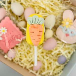 Easter White chocolate chocsicles - Yellow