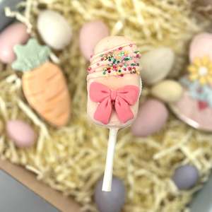 Easter White chocolate chocsicles - Light Pink