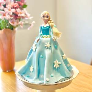 Cake: Doll Cake - Elsa, Moana, Ariel or Barbie