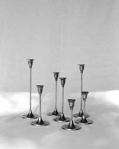 Objects: Silver Candlestick Set