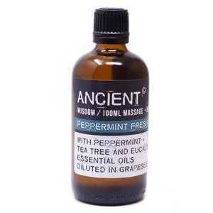 Massage Oils 100ml: Peppermint Fresh Massage Oil - 100ml