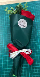 Soap Flowers: Soap Flower - Red Rose Bouquet