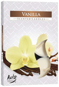 Candles Candle Holders: Scented Tealights - Vanilla - Set of 6