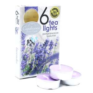 Candles Candle Holders: Scented Tealights - Lavender - Set of 6