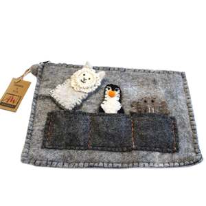 Eco Fashion Bags: Tablet Pouch with Finger Puppets