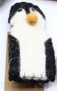 Eco Fashion Bags: Finger Puppet - Penguin