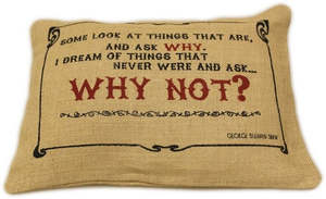 Jute Cushions: Washed Jute Cushion 38x25cm - Why Not?