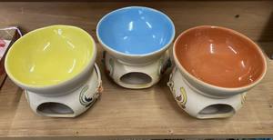 Home Fragrance 1: Large Handmade Decorative Oil Burner - Mixed Colours