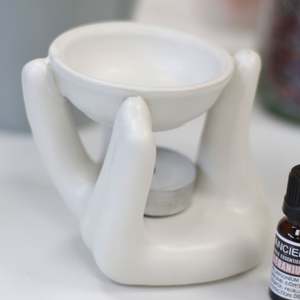 Home Fragrance 1: Helping Hand Oil Burner - White