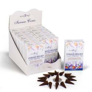 Stress Relief Incense Cones - Box of 12
