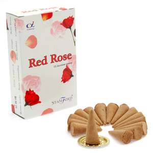 Incense Cones: Red Rose Cones