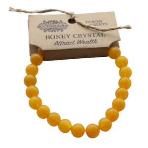 Power Bracelets: Power Bracelet - Honey Crystal