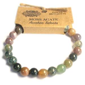 Power Bracelets: Power Bracelet - Moss Agate