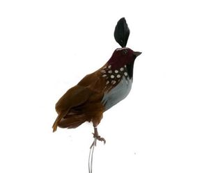 Ornaments: Artificial Bird - California Quail 14cm