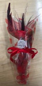 Soap Flower Bouquets: Single Red Rose Bouquet