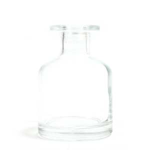 Glass Bottles And Accessories: 140ml Round Alchemist Reed Diffuser Bottle - Clear