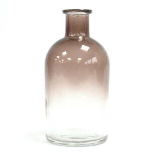 Glass Bottles And Accessories: 250ml Round Antique Reed Diffuser Bottle - Charcoal