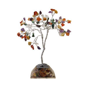 Gemstone Tree with Orgonite Base - Multi Gem 80 Stone
