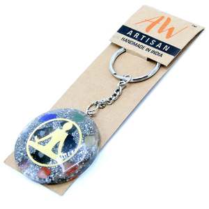 Orgonite: Orgonite Power Keyring - Buddha Seven Chakra