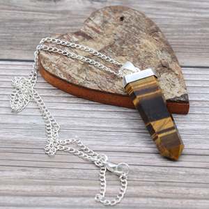 New And Notable: Gemstone Flat Pencil Pendant - Tiger Eye