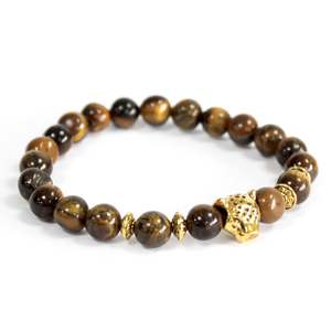 Gemstone Jewellery: Gold Tiger / Tiger Eye - Gemstone Bracelet